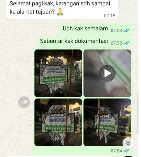Pengiriman Papan Bunga Selamat Jatingarang Bayan